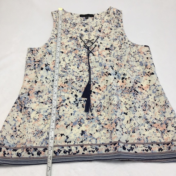 SANCTUARY Sleeveless Semi Sheer Printed Top - Picture 11 of 11